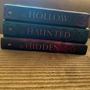 2 hardcover 1 paperback books, great condition